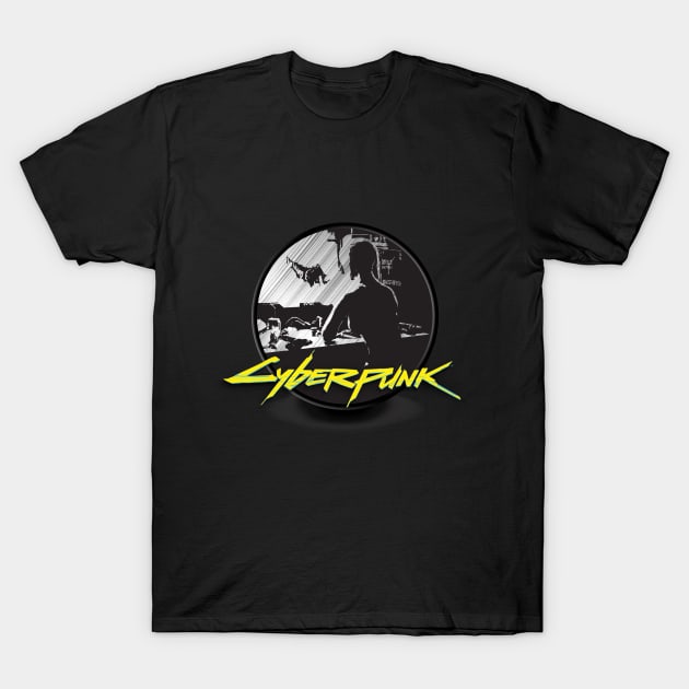 Cyberpunk metal and yellow T-Shirt by RataGorrata